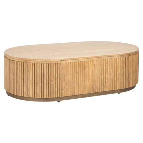 Ovale Salontafel Belfort Eiken 140 cm -Naturel