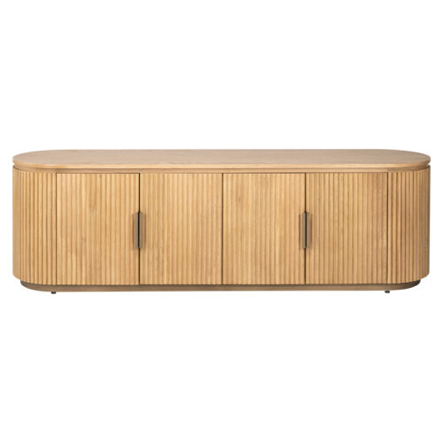 TV-meubel Belfort 4-deurs (Natural oak) - Afbeelding 4