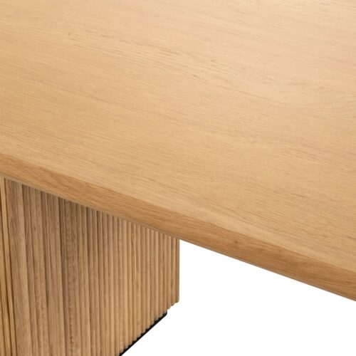 Ovale Eettafel Belfort Eiken 240 x 10 cm - Naturel - Afbeelding 6