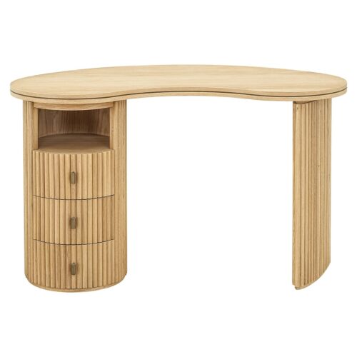 Organische Bureau Belfort Eiken - 130 x 70 cm - Afbeelding 2