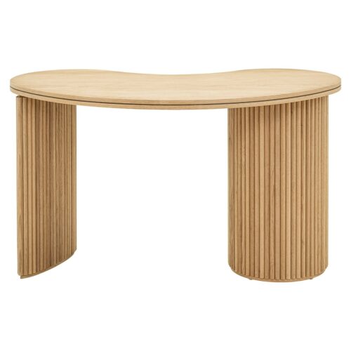 Organische Bureau Belfort Eiken - 130 x 70 cm - Afbeelding 4
