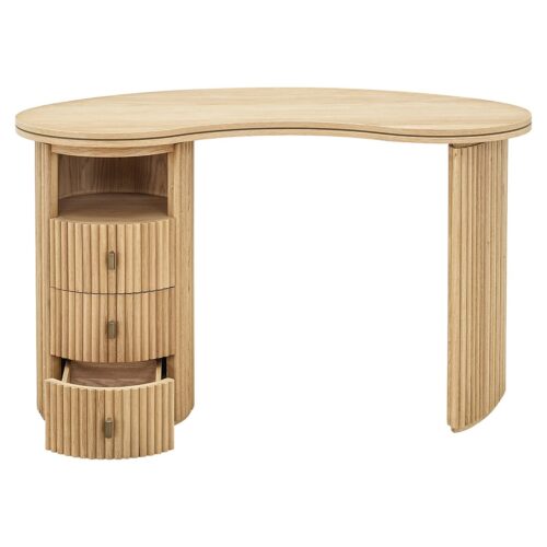 Organische Bureau Belfort Eiken - 130 x 70 cm - Afbeelding 5