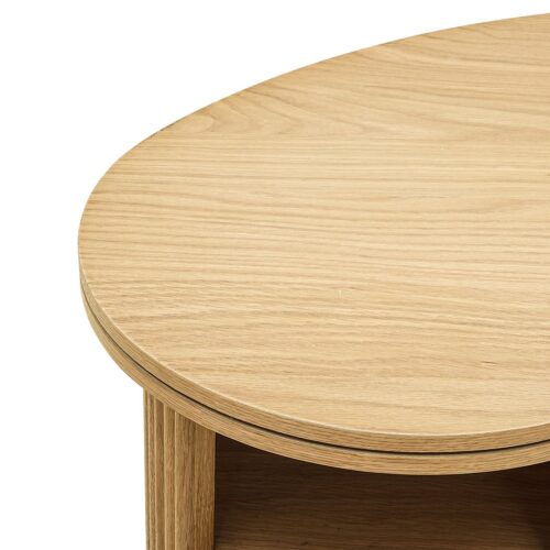Organische Bureau Belfort Eiken - 130 x 70 cm - Afbeelding 6
