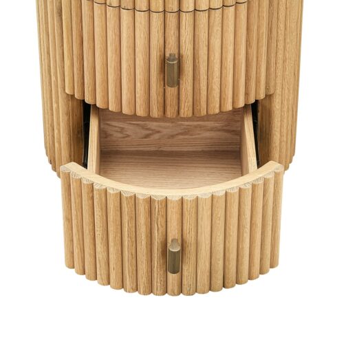 Organische Bureau Belfort Eiken - 130 x 70 cm - Afbeelding 7