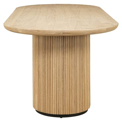 Ovale Eettafel Belfort Eiken 280 x 10 cm - Naturel - Afbeelding 2