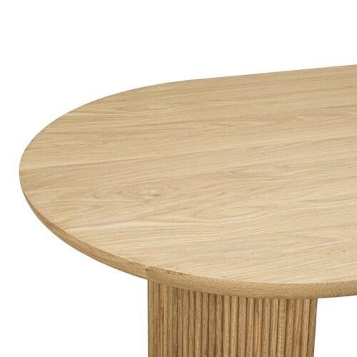 Ovale Eettafel Belfort Eiken 280 x 10 cm - Naturel - Afbeelding 3
