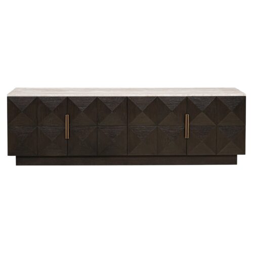 Tv-dressoir Claremont 4-deurs (Brown) - Afbeelding 3