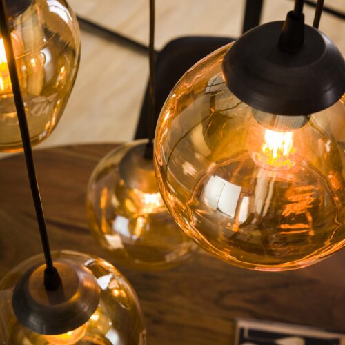 Hanglamp Gold Getrapt - 5 lampen - Afbeelding 13