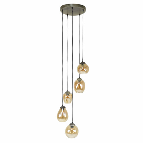 Hanglamp Gold Getrapt - 5 lampen - Afbeelding 9