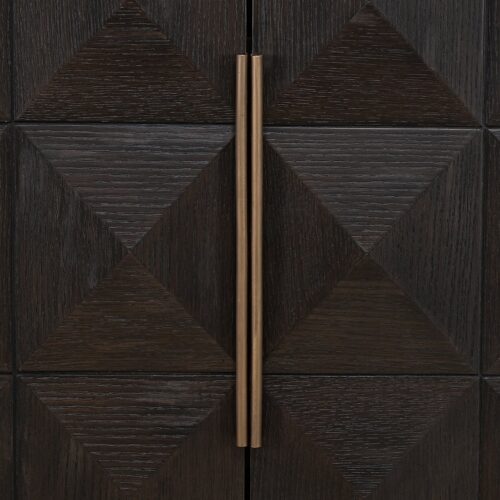 Opbergkast Claremont Eiken en travertin 139 x 95cm - Afbeelding 9