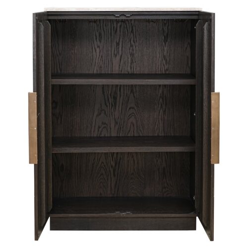 Opbergkast Claremont Eiken en travertin 139 x 95cm - Afbeelding 6