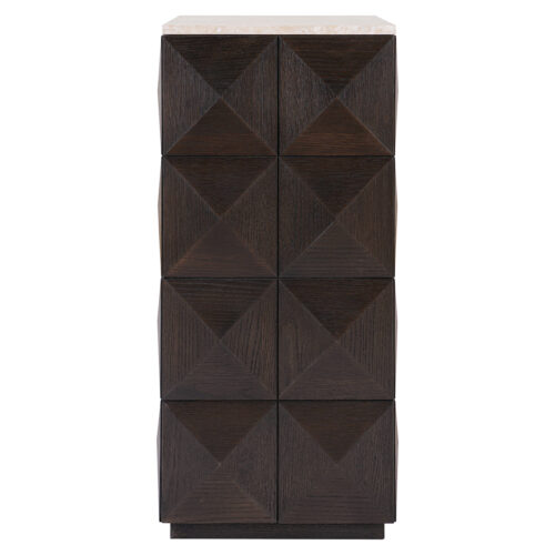 Zuil Claremont Eiken en travertin 90cm hoog - Afbeelding 2