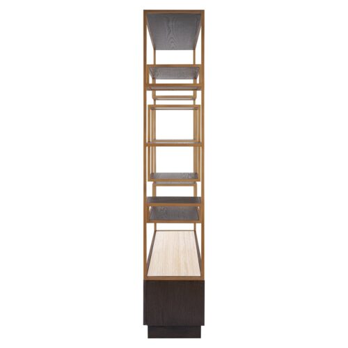 Wandkast Claremont Eiken en travertin 220 x 120cm - Afbeelding 2