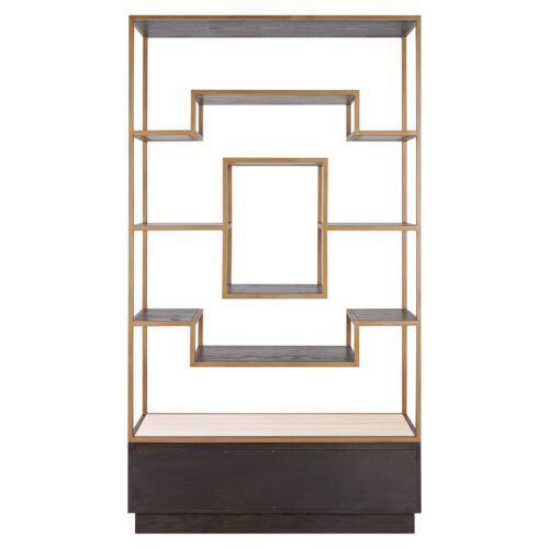 Wandkast Claremont Eiken en travertin 220 x 120cm - Afbeelding 3