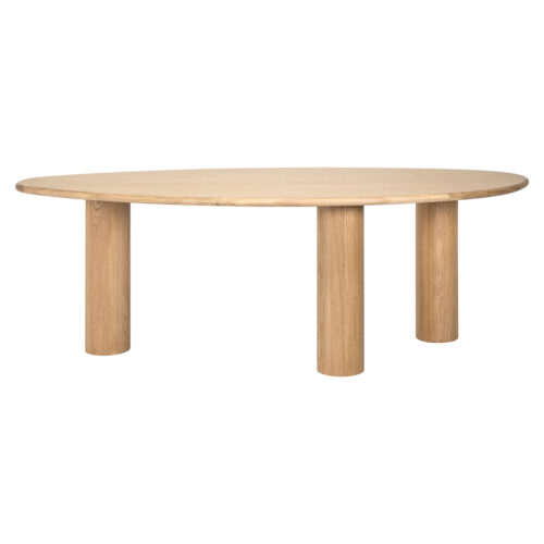 Organische Eettafel Oakley Eiken 235 x 110 cm - Naturel - Afbeelding 2