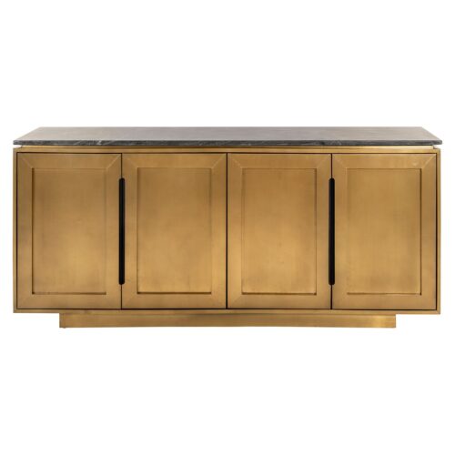 Dressoir Finsbury 4-deurs (Zwart/Goud) - Afbeelding 2