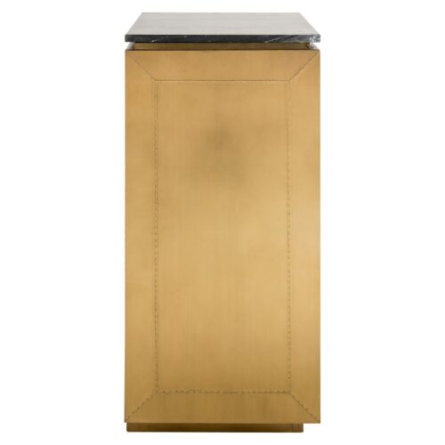 Dressoir Finsbury 2-deurs (Zwart/Goud) - Afbeelding 2