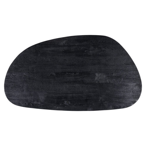 Organische Salontafel Hudson Mangohout 135 x 76cm - Zwart - Afbeelding 3