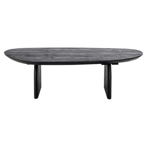 Organische Salontafel Hudson Mangohout 135 x 76cm - Zwart - Afbeelding 4