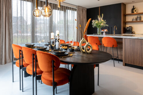Ovale Eettafel Hudson 200 x 100 cm - Mangohout - Afbeelding 8