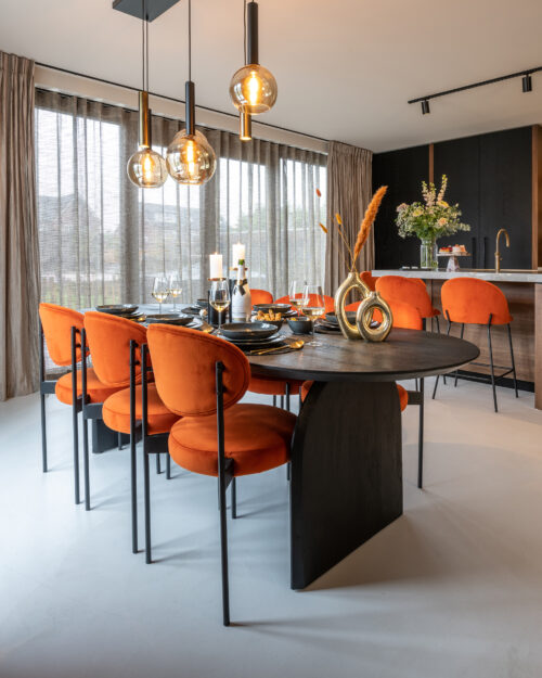Ovale Eettafel Hudson 200 x 100 cm - Mangohout - Afbeelding 9