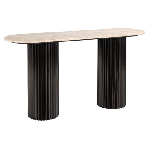 Ovale Sidetable Hampton 150 cm - Bruin