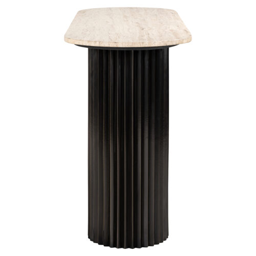 Ovale Sidetable Hampton 150 cm - Bruin - Afbeelding 2