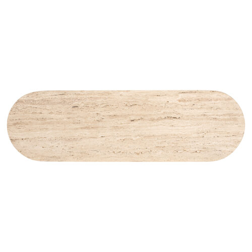Ovale Sidetable Hampton 150 cm - Bruin - Afbeelding 3