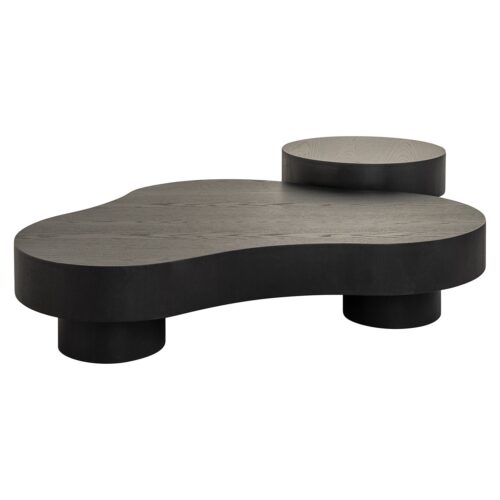 Organische Salontafel Bogor  Set van 2 stuks - Zwart - Afbeelding 2
