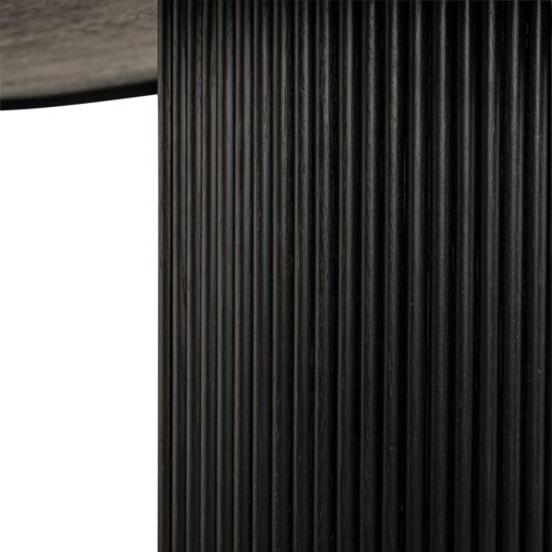 Ovale Eettafel Kingston Eiken 240 x 100 cm - Dark Coffee - Afbeelding 7