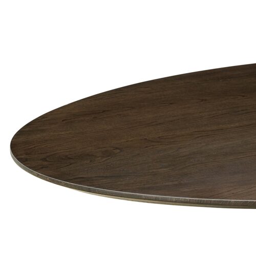 Ovale Eettafel Gordon Eiken 210 x 105 cm - Bruin - Afbeelding 4