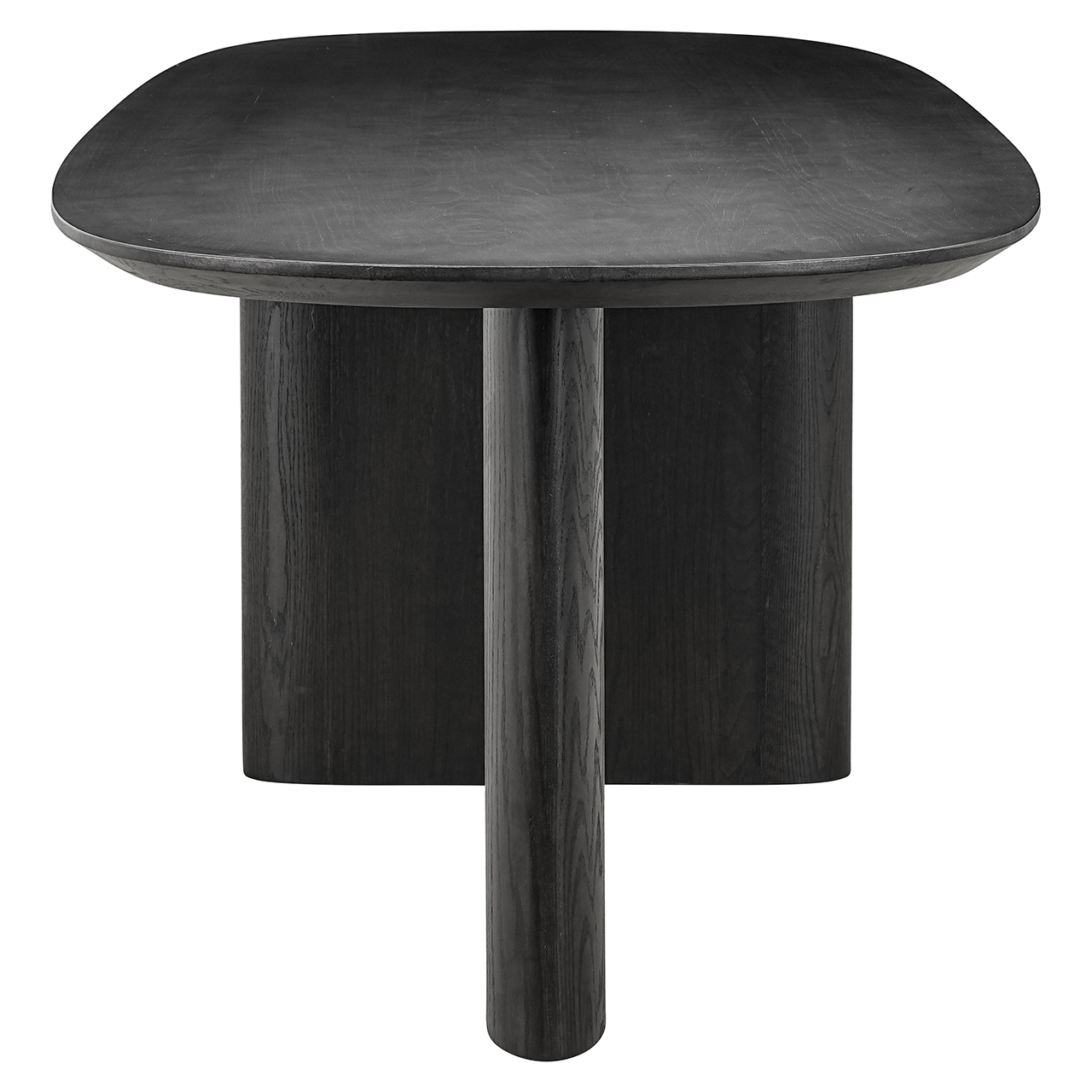 Ovale Eettafel Durban 220 x 95 cm met verstelbare poten Eiken - Zwart - Afbeelding 11