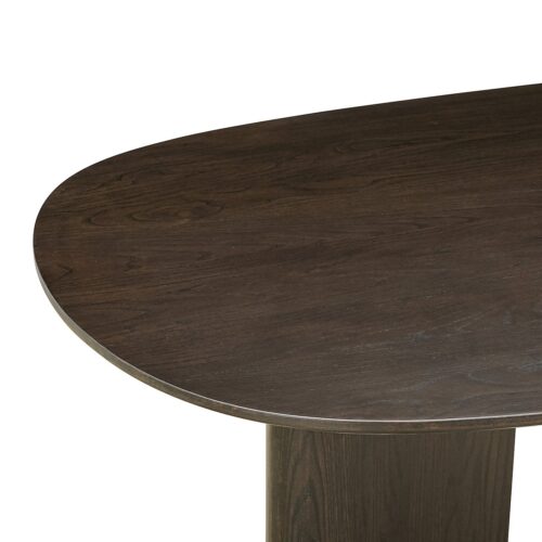 Ovale Eettafel Durban 300 x 100 cm met verstelbare poten Eiken - Bruin - Afbeelding 11