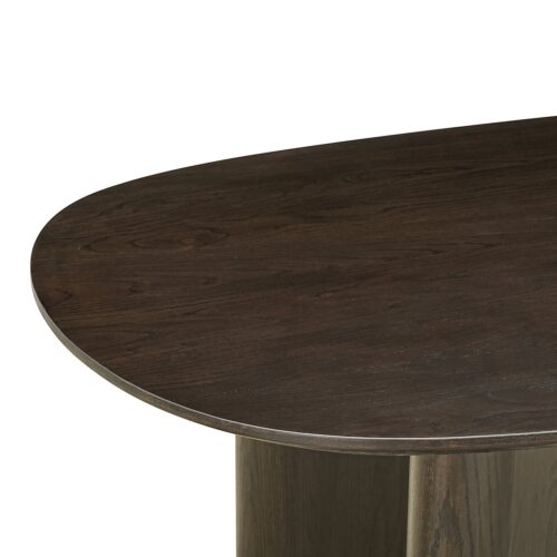 Ovale Eettafel Durban 300 x 100 cm met verstelbare poten Eiken - Bruin - Afbeelding 3