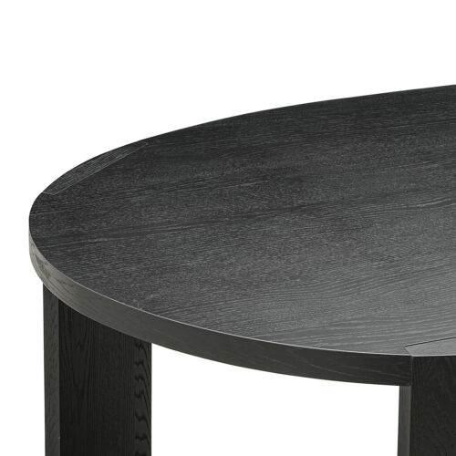 Organische Eettafel Navarino 230 x 112 cm Eiken - Zwart - Afbeelding 4
