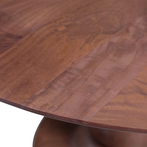 Ronde Eettafel Blanco Mangohout, 120cm, kleur Walnoot - Afbeelding 4