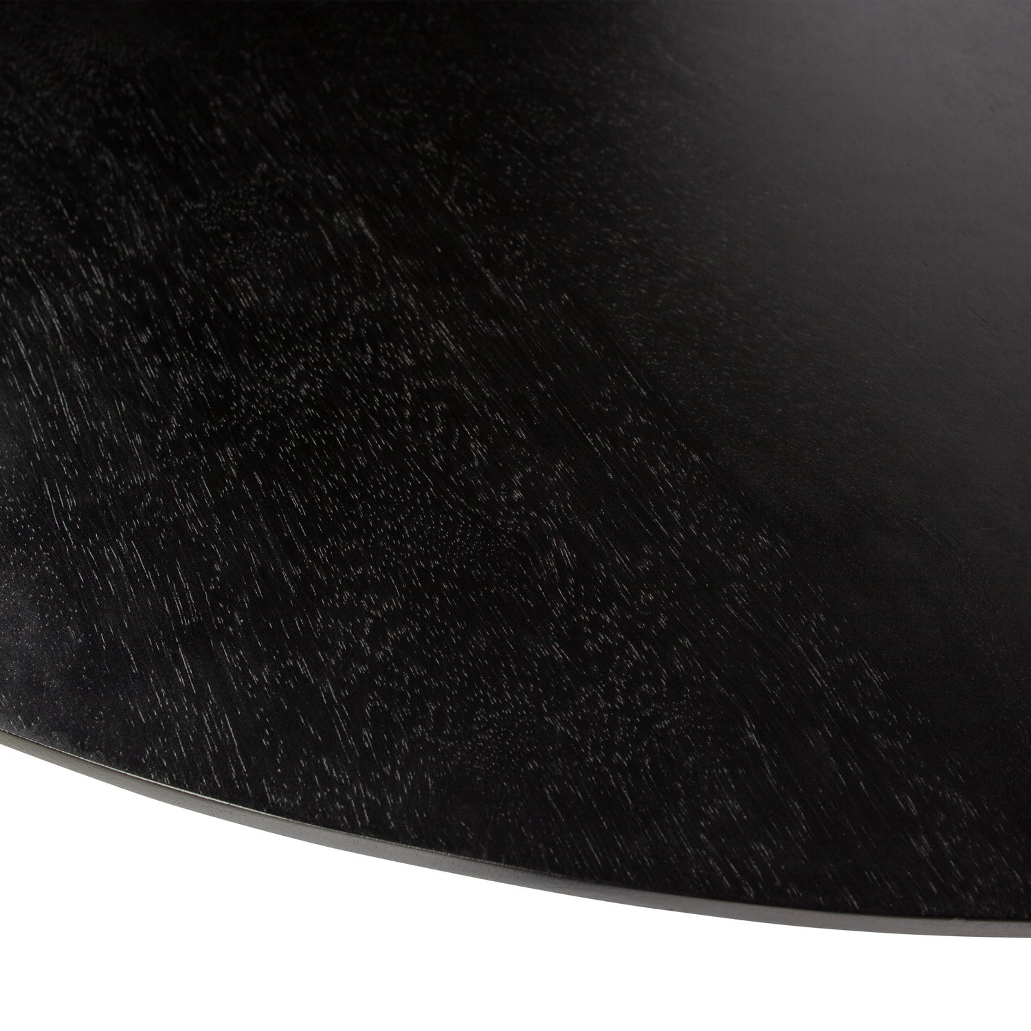 Ronde Eettafel Blanco Mangohout, 120cm, kleur Diep Zwart - Afbeelding 4