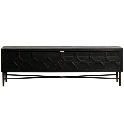 TV-meubel Bequest 160cm - Zwart - Afbeelding 4