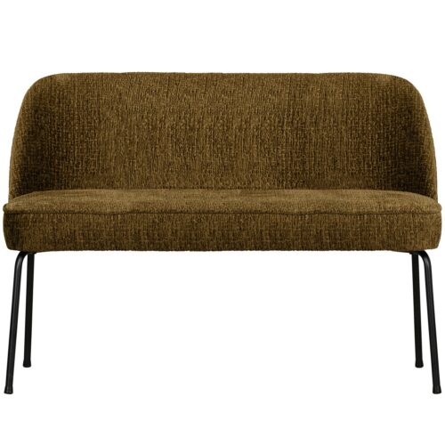 Eetkamerbank Vogue Velvet Structure, 120cm - Brass