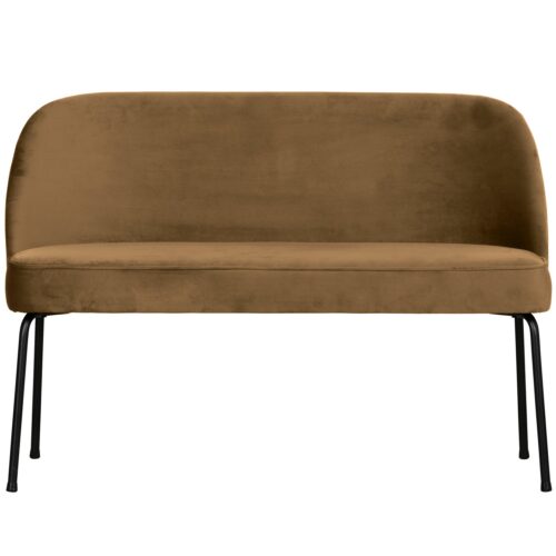 Eetkamerbank Vogue Velvet, 120cm - Honinggeel