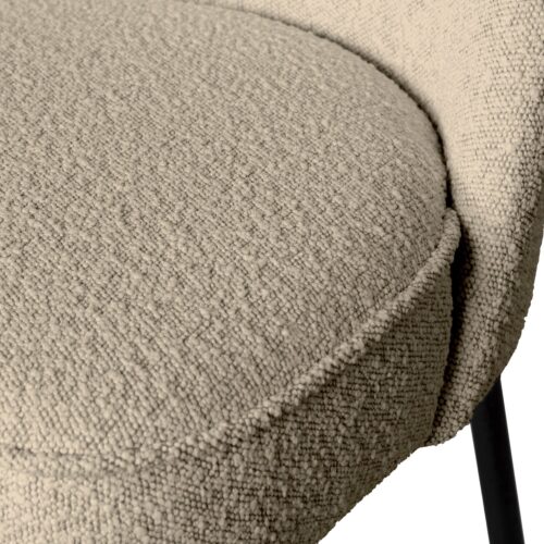 Eetkamerbank Vogue Bouclé - Beige - Afbeelding 2