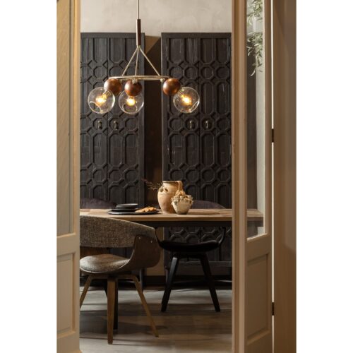 Opbergkast Bequest Grenenhout, 210 x 60cm - Zwart - Afbeelding 3