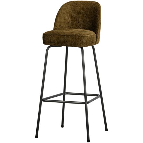 Barstoel Vogue Structure Velvet - Brass (zithoogte 80cm)