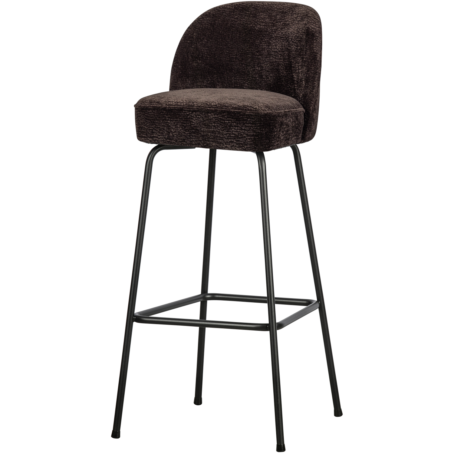 Barkruk Vogue 3D Chenille - Donkerbruin (zithoogte 80cm)