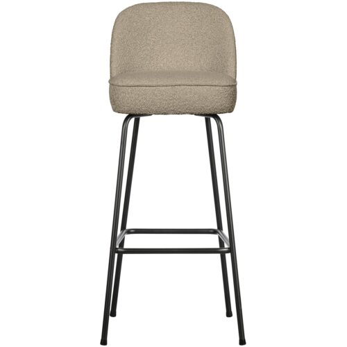 Barstoel Vogue Bouclé - Beige (zithoogte 80cm)