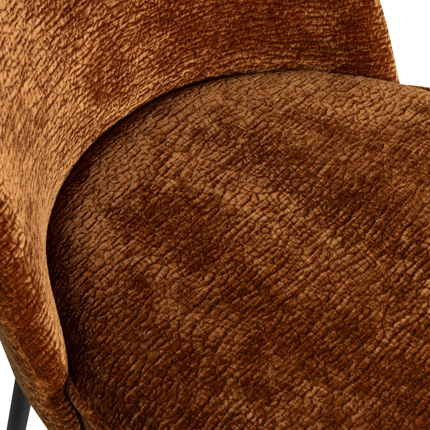 Barkruk Vogue 3D Chenille - Middenbruin (zithoogte 80cm) - Afbeelding 3