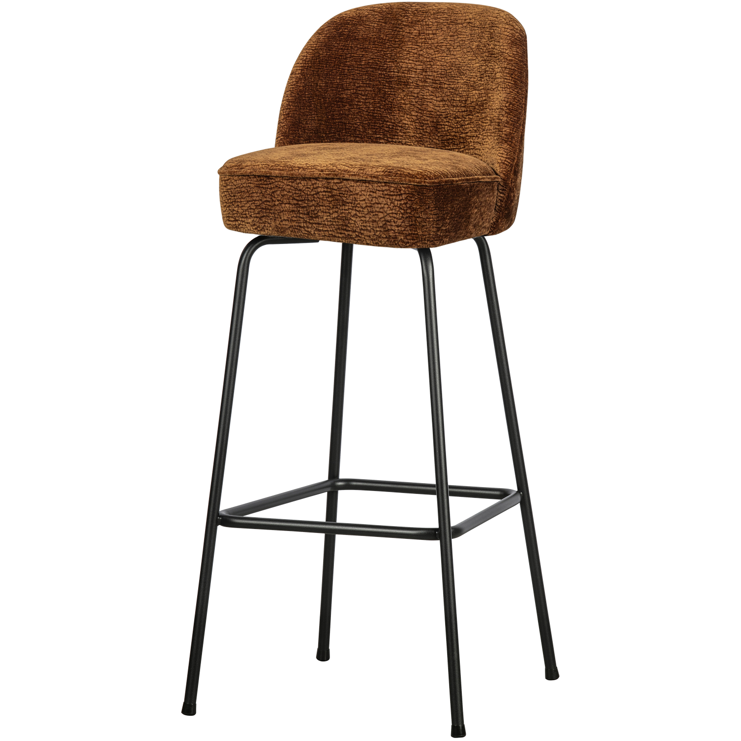 Barkruk Vogue 3D Chenille - Middenbruin (zithoogte 80cm)