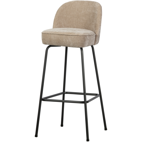 Barkruk Vogue 3D Chenille - Zand (zithoogte 80cm)