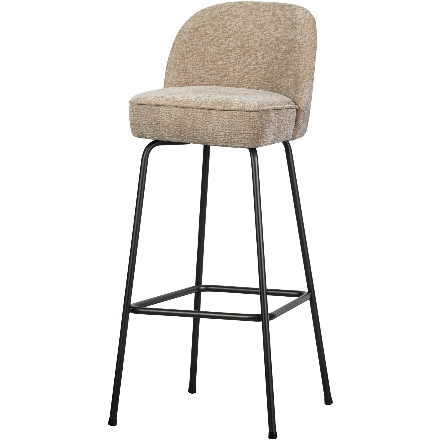 Barkruk Vogue 3D Chenille - Zand (zithoogte 80cm)