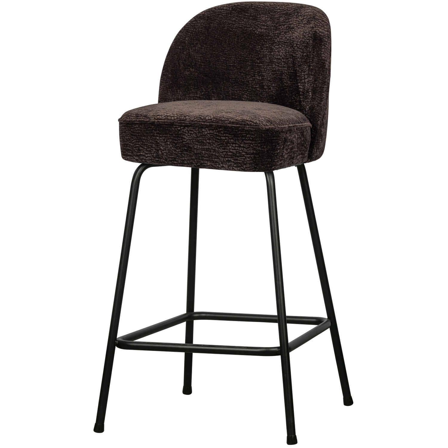 Barkruk Vogue 3D Chenille - Donkerbruin (zithoogte 65cm)